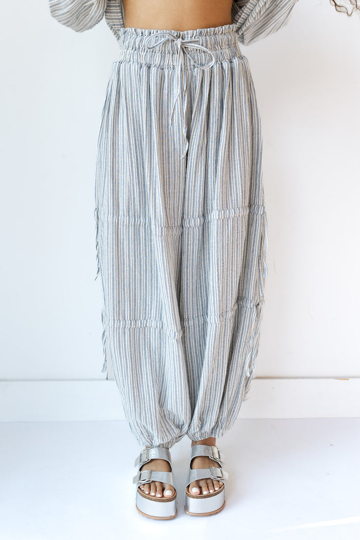 mode, fallon stripe joggers