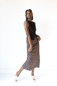 mode, ana floral midi skirt