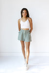 mode, gauze pocket shorts