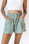 mode, gauze pocket shorts