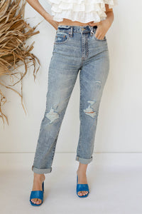mode, loverboy high rise boyfriend jean