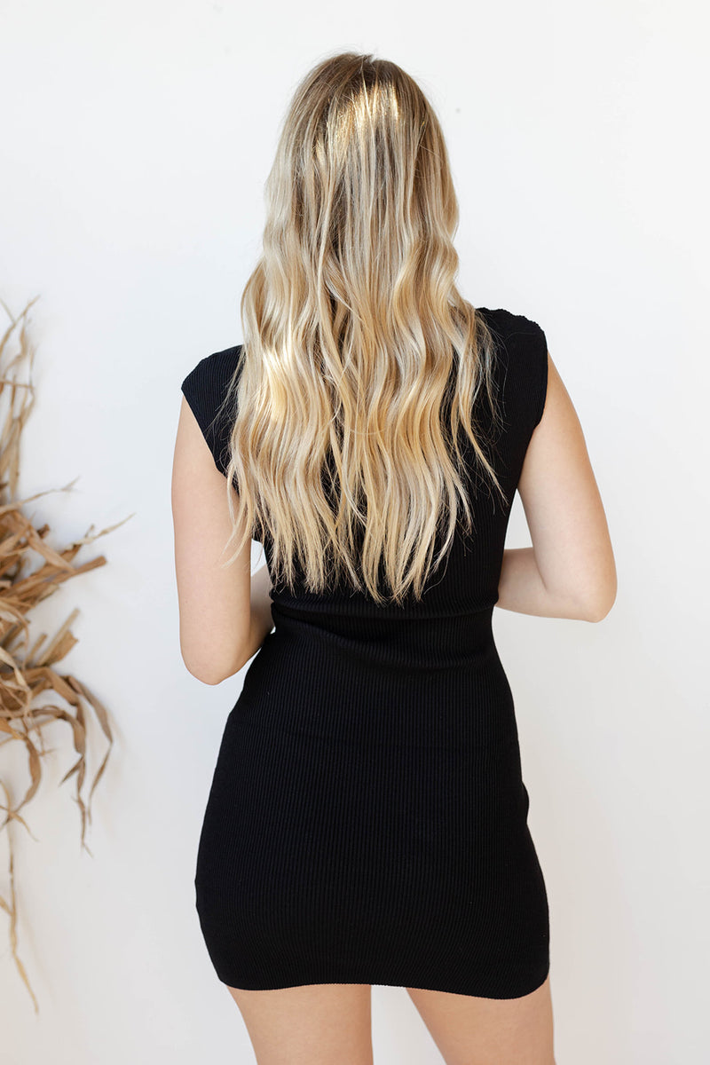 mode, geo mini dress