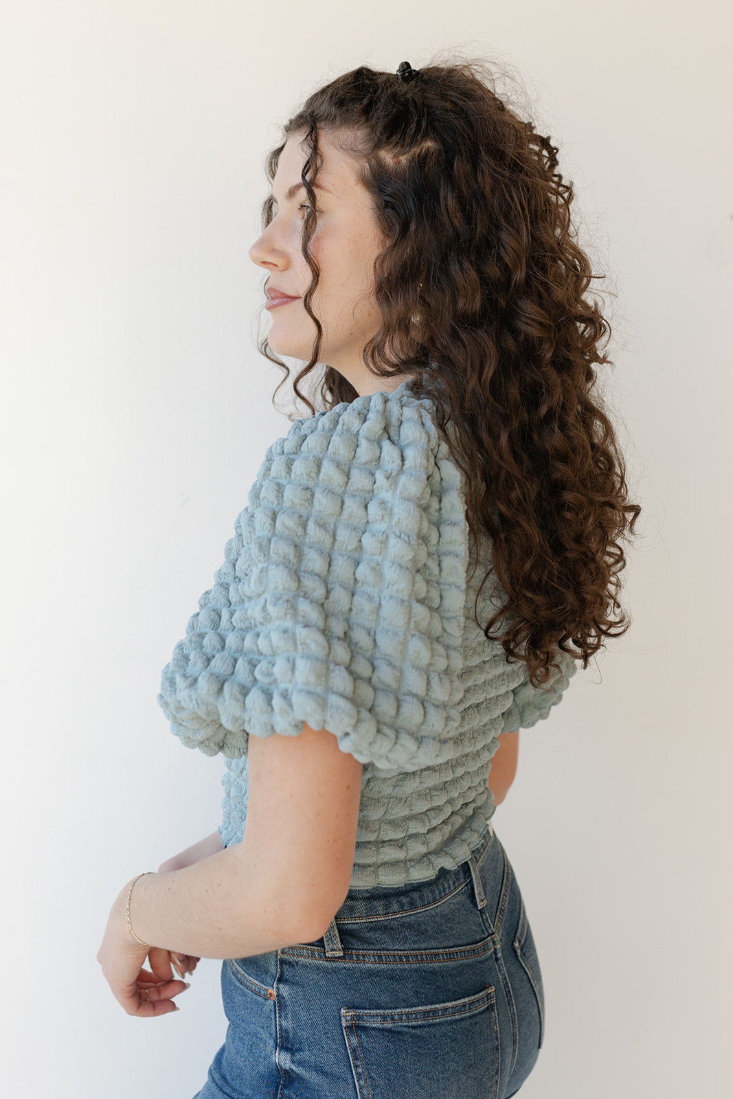 mode, briella balloon sleeve blouse