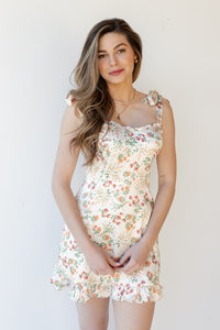 mode, juliet floral satin dress