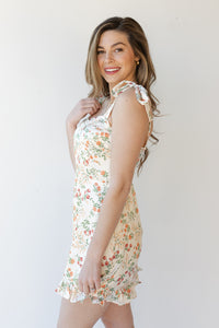 mode, juliet floral satin dress