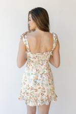 mode, juliet floral satin dress