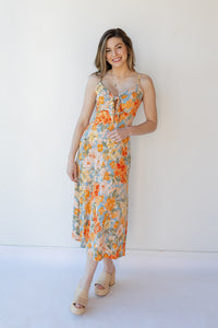 mode, passion floral maxi dress