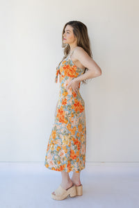 mode, passion floral maxi dress