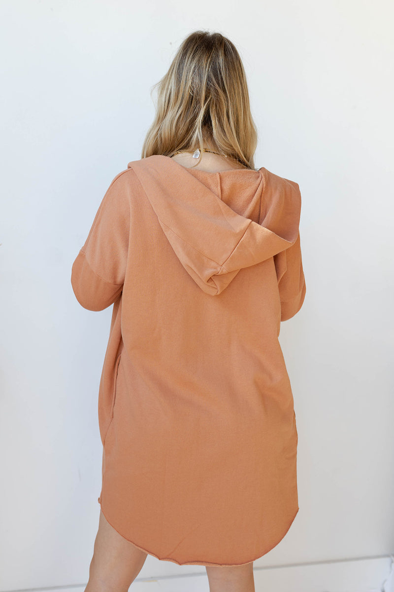 mode, longline hoodie cardigan