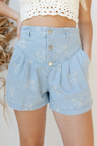 mode, estelle floral shorts