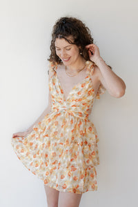 mode, vivienne floral mini dress