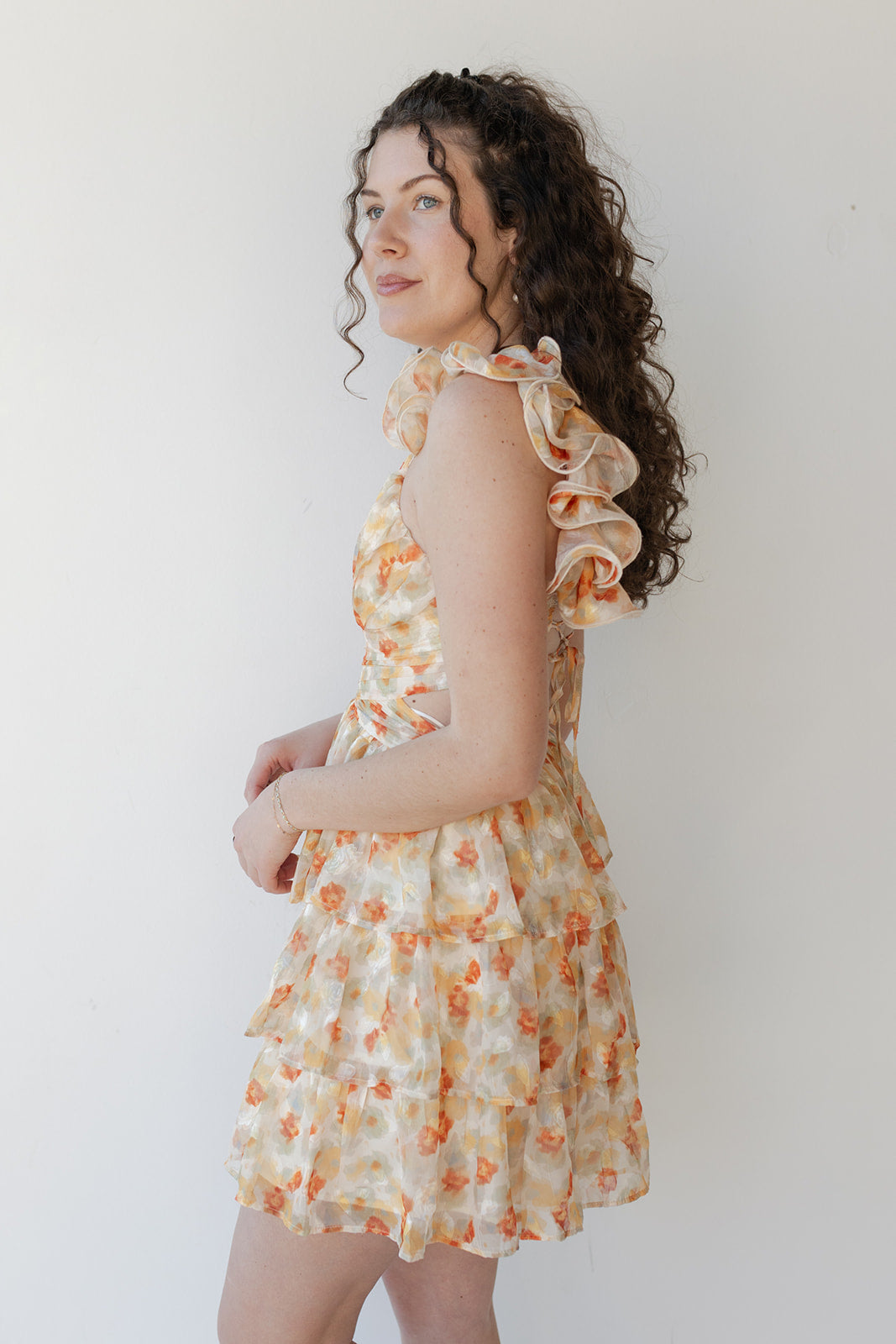 mode, vivienne floral mini dress