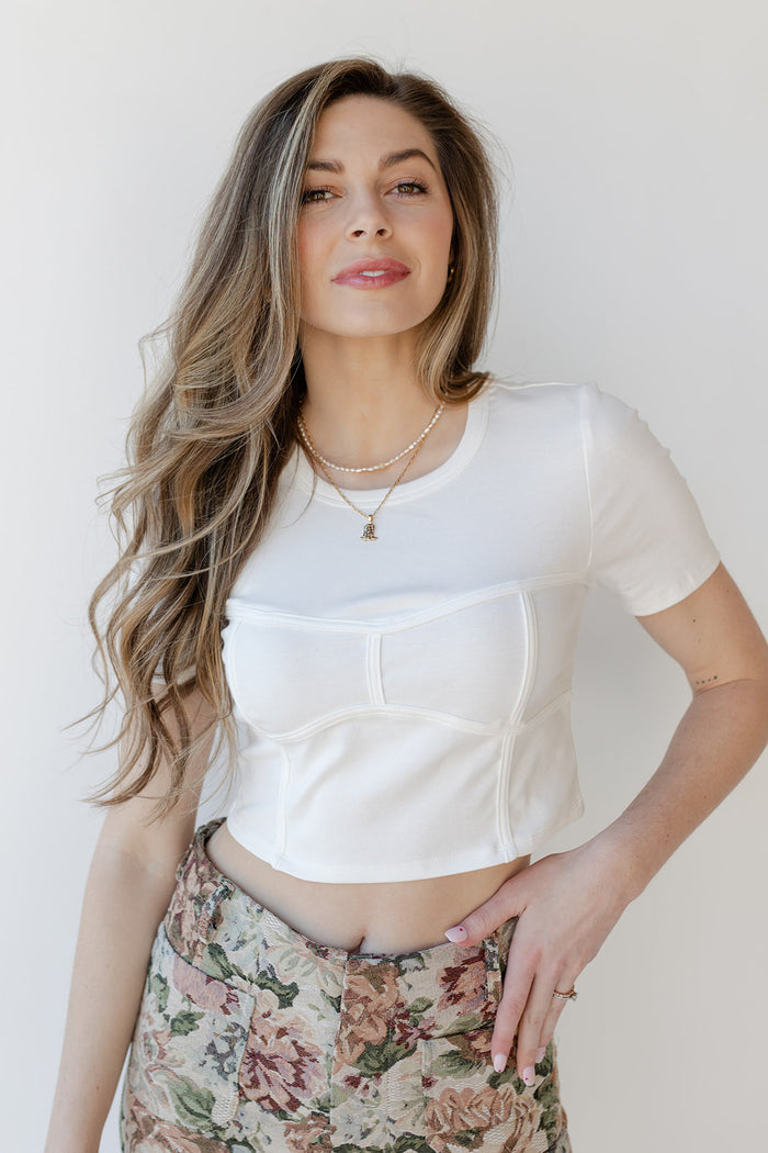 mode, texas corset tee
