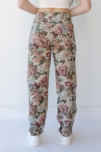 mode, floreana jacquard pants