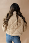 halo crop corduroy jacket