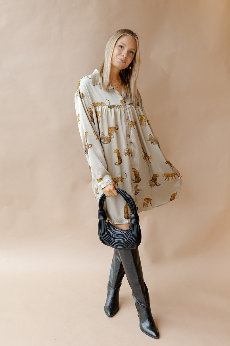 mode, davina animal print dress
