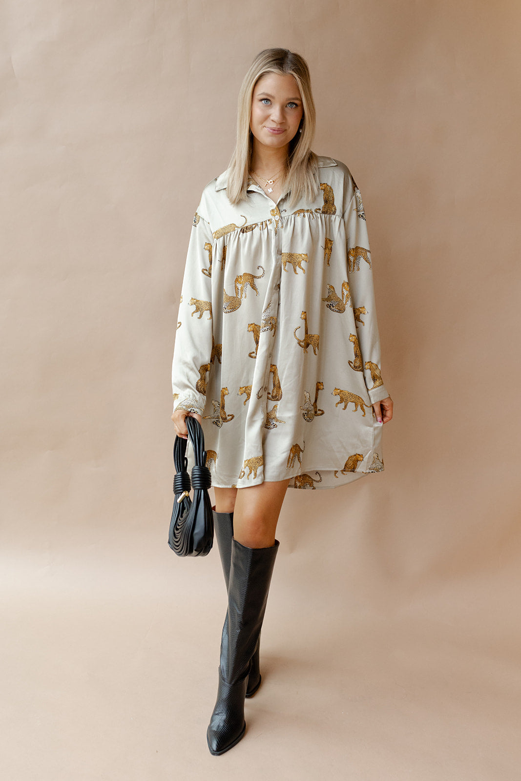mode, davina animal print dress