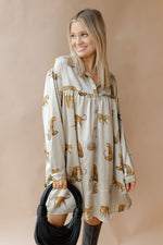mode, davina animal print dress