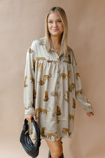 mode, davina animal print dress
