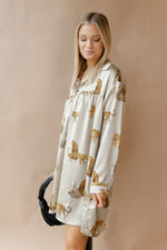 mode, davina animal print dress