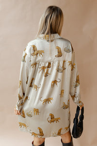 mode, davina animal print dress