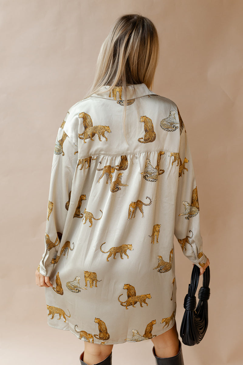 mode, davina animal print dress