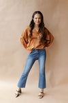 mode, sassy satin cheetah top