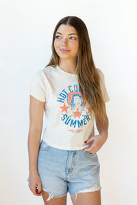 cowgirl summer crop tee