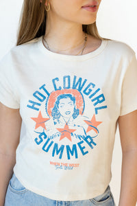 cowgirl summer crop tee