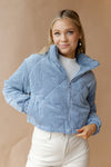 halo crop corduroy jacket