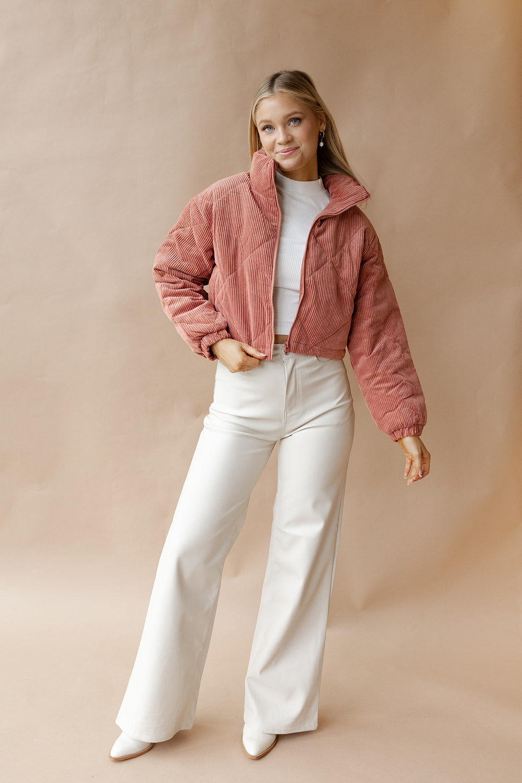mode, halo crop corduroy jacket