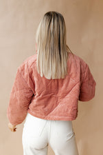 mode, halo crop corduroy jacket