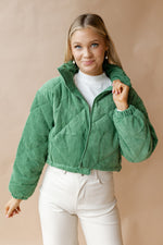 mode, halo crop corduroy jacket