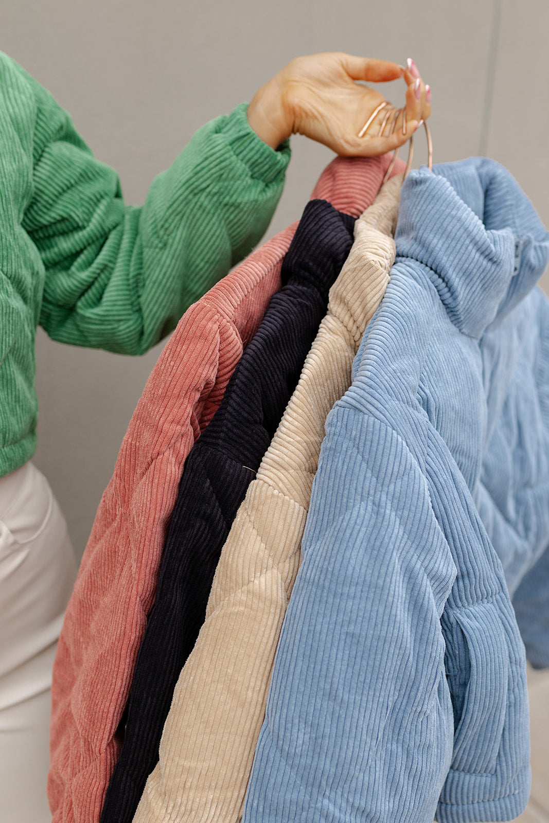 mode, halo crop corduroy jacket