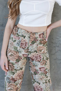 mode, floreana jacquard pants