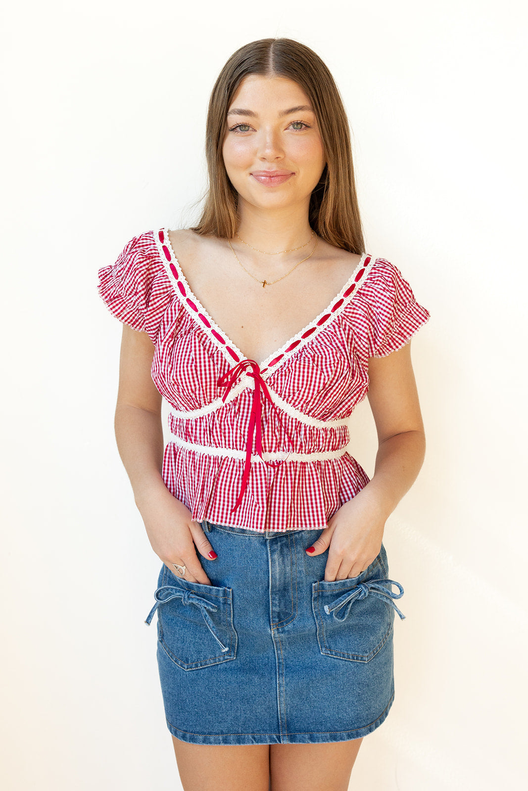 shelby denim skirt
