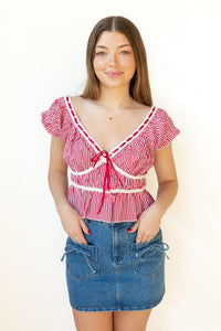 shelby denim skirt