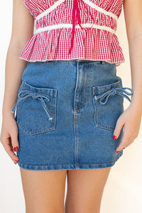 shelby denim skirt