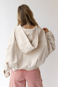 mode, teagan washed hoodie jacket