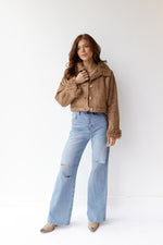 mode, gwen fur lined crop jacket