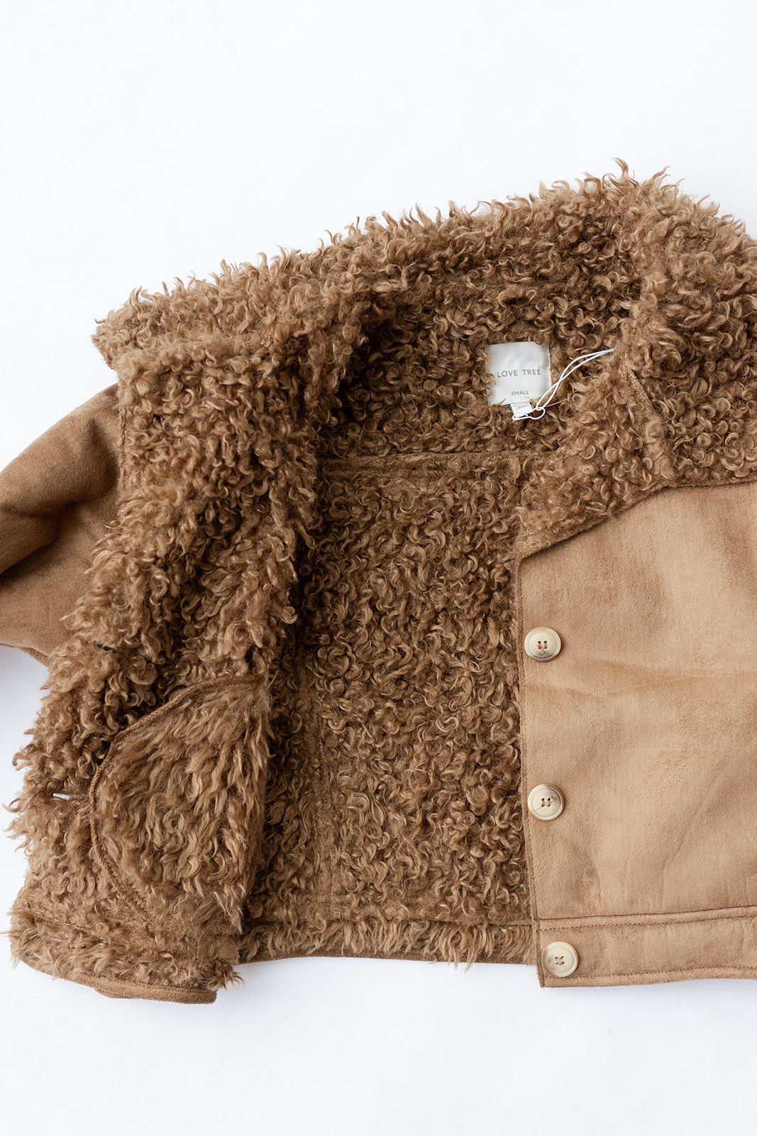 mode, gwen fur lined crop jacket