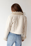 mode, gwen fur lined crop jacket
