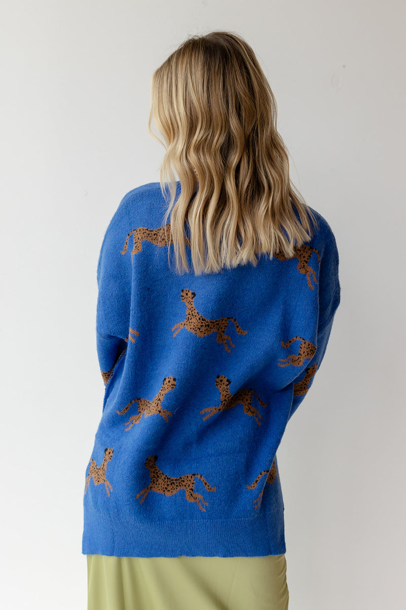 mode, celia cheetah sweater
