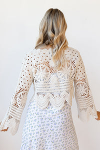 mode, noemi crochet cardigan