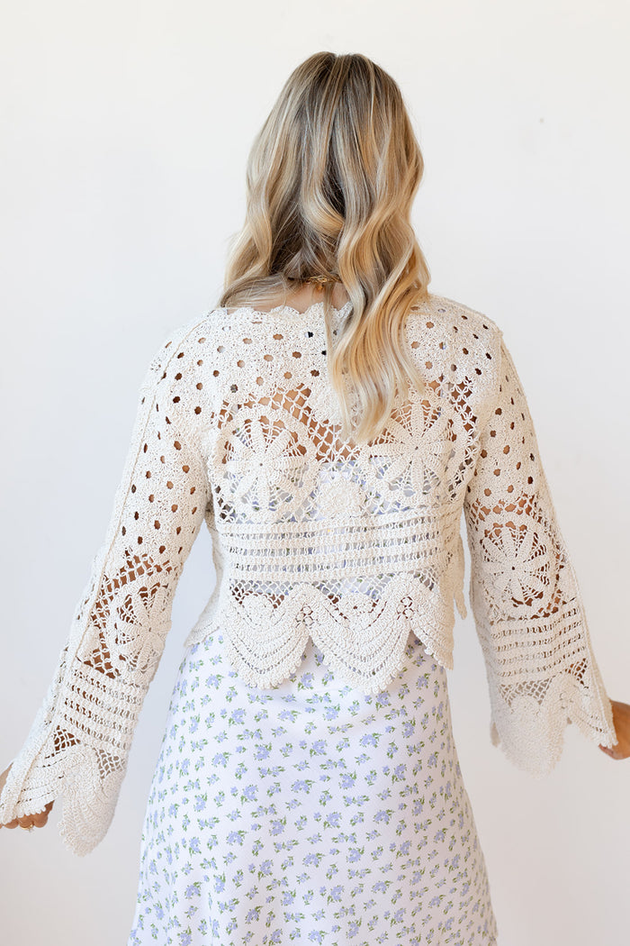 mode, noemi crochet cardigan