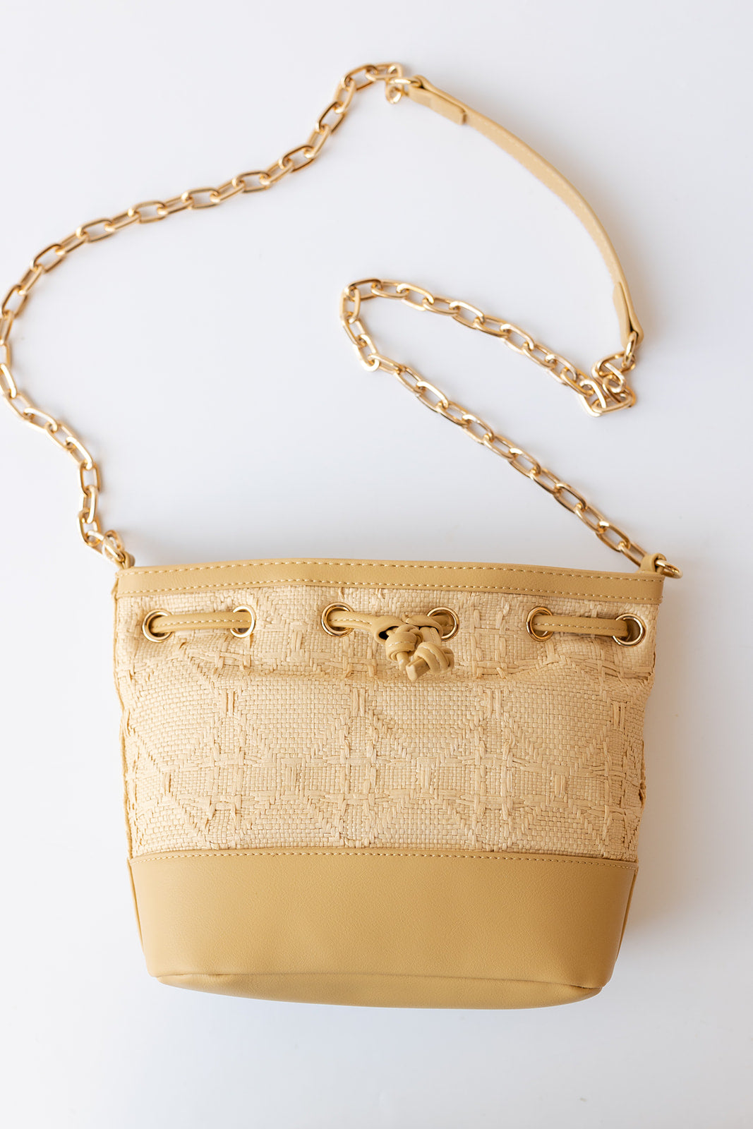 mode, adrienne bucket bag, straw