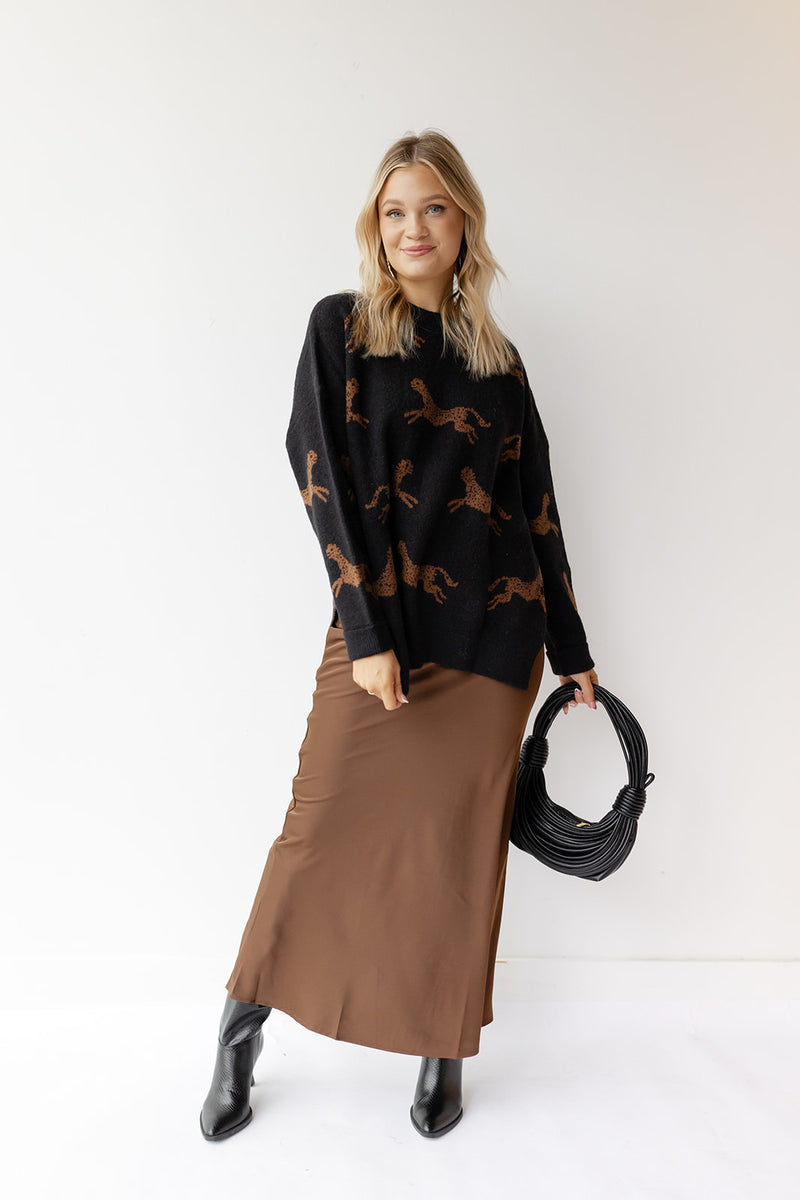 mode, celia cheetah sweater