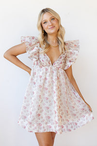 mode, edith floral mini dress