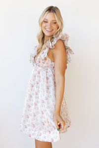 mode, edith floral mini dress