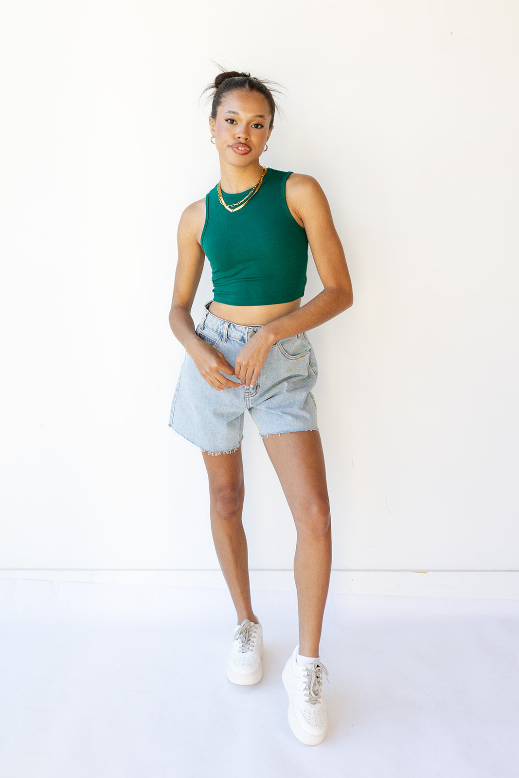 mode, kylie crop tank